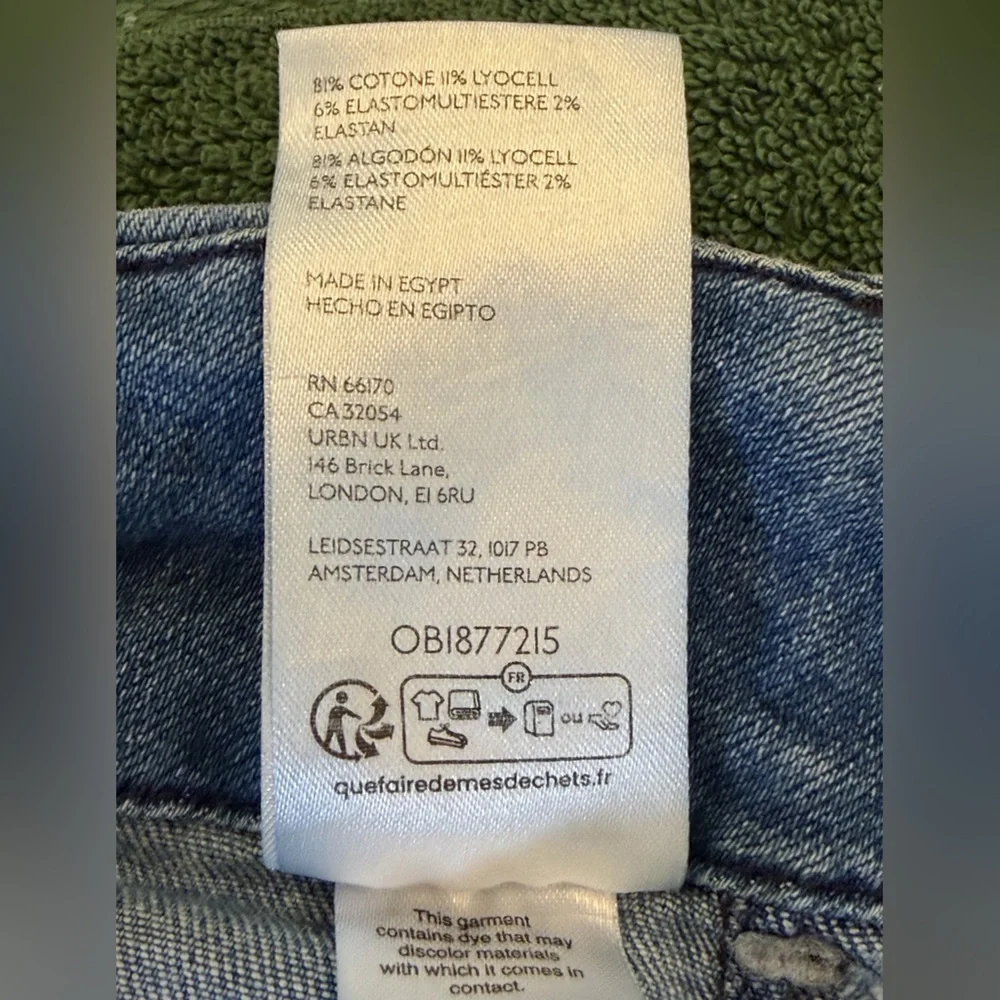 Maeve Anthropologie The Colette Wide-Leg Crop Patch Pocket Jeans Tall 32T - Picture 12 of 12